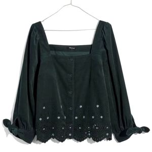Madewell embroidered eyelet shirt